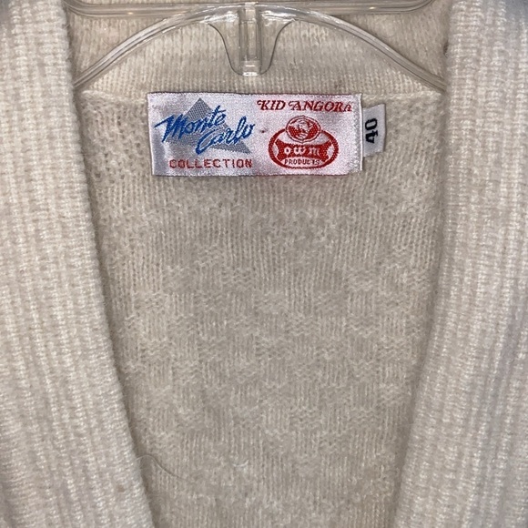 Vintage Monte Carlo Collection Kid Angora Sweater Vest size 40, good condition - Picture 2 of 8